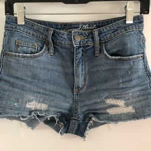Denim shorts